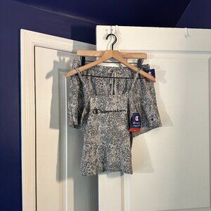 NWT - Champion 2 piece Shorts Lounge Set - Medium - Lilac Gray Animal Print